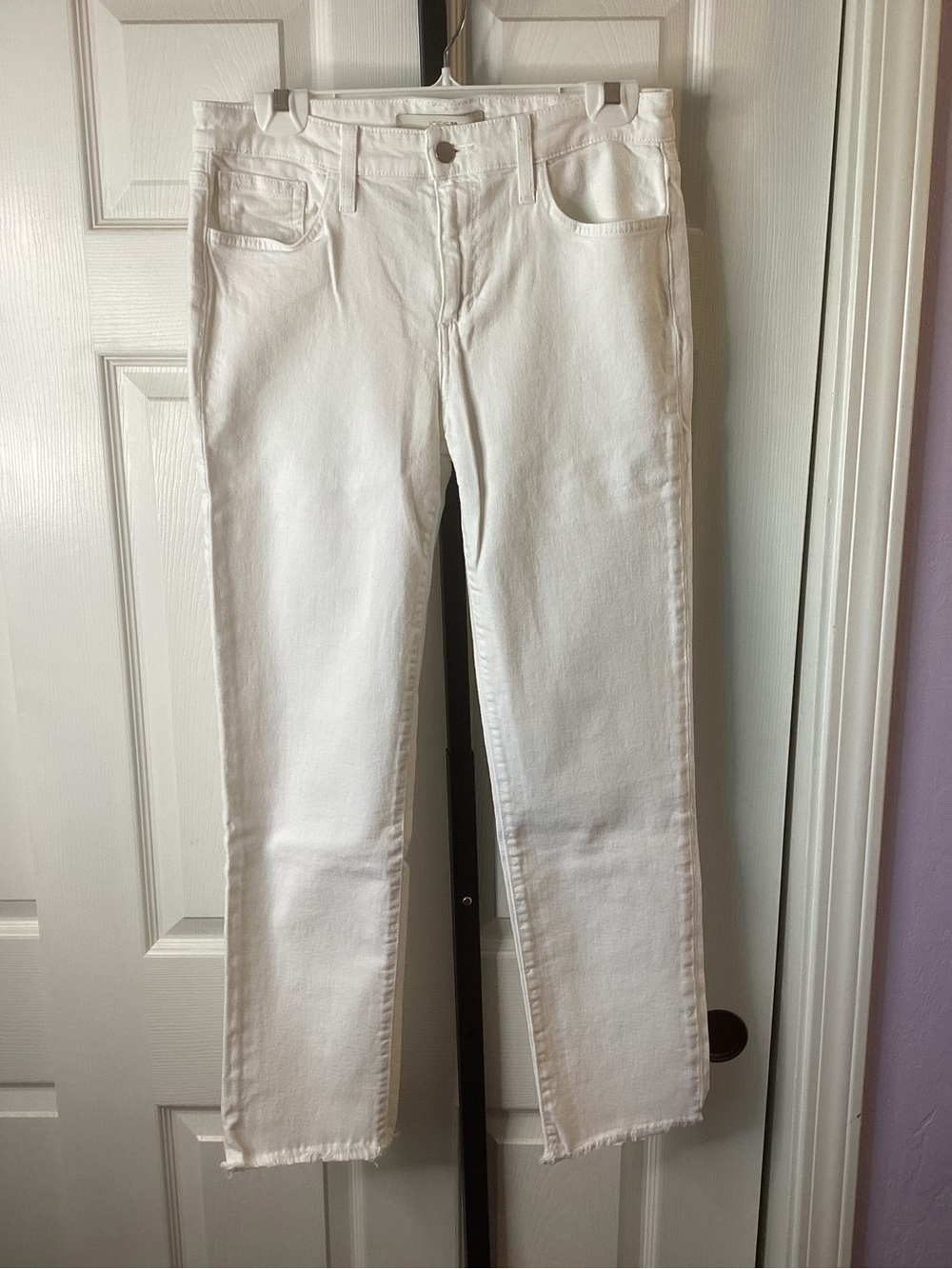 Joe's Jeans White Straight-Leg Jeans, size 29